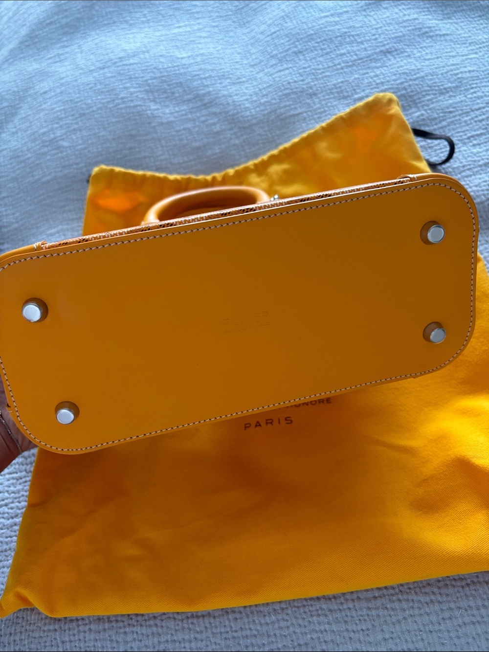 Goyard Yellow Signature Handbag - Picture 3 of 4